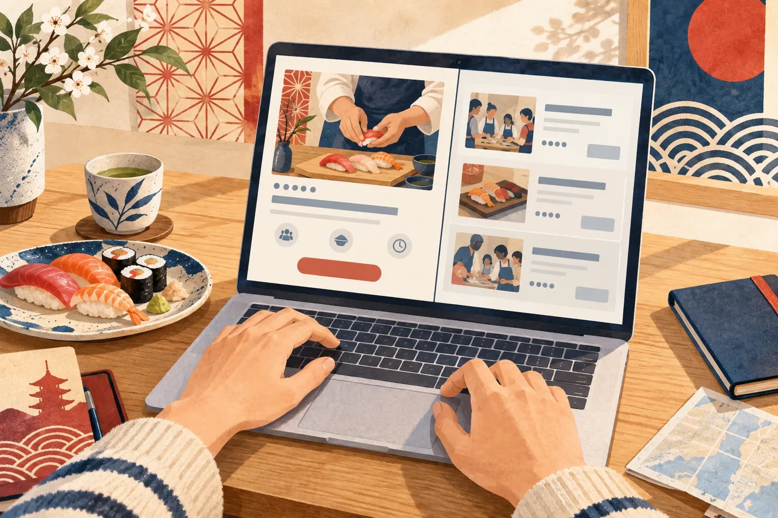 Book Direct or via OTA for a Sushi Class?
