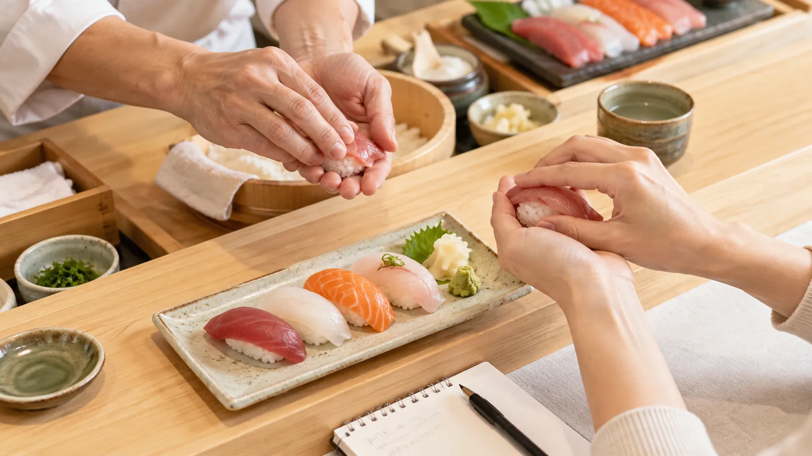 Deaf or Hard of Hearing at a Sushi Class