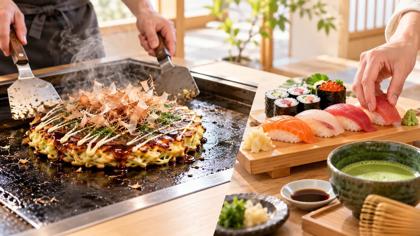 Okonomiyaki or a Sushi Class in Tokyo?