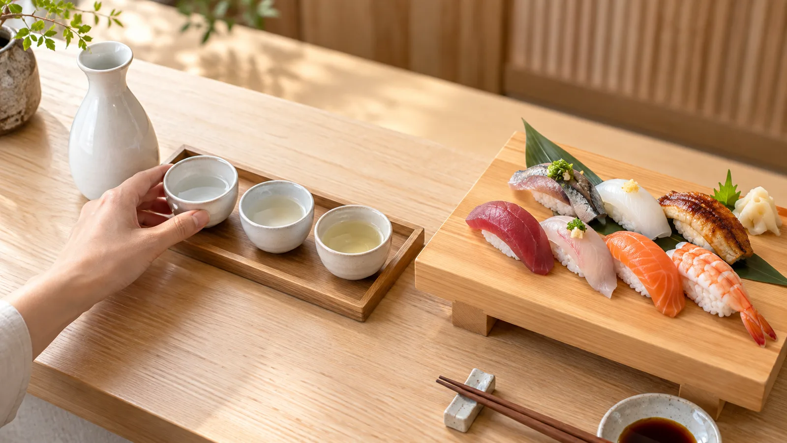 Sake Tasting or a Sushi Class in Tokyo?