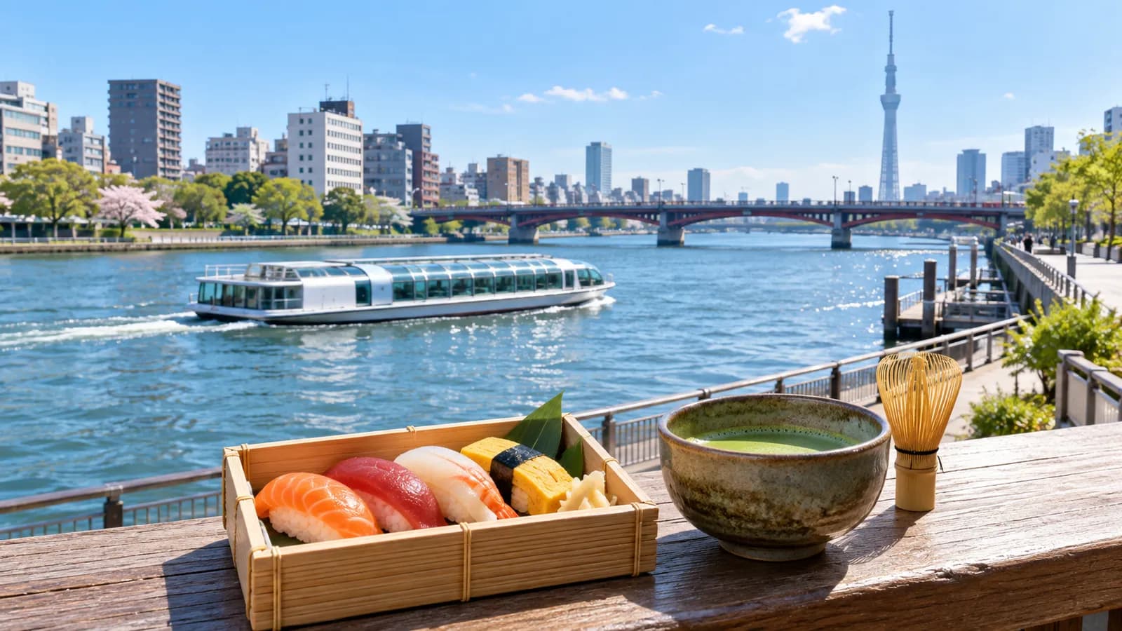 Sumida River Cruise and a Sushi Class
