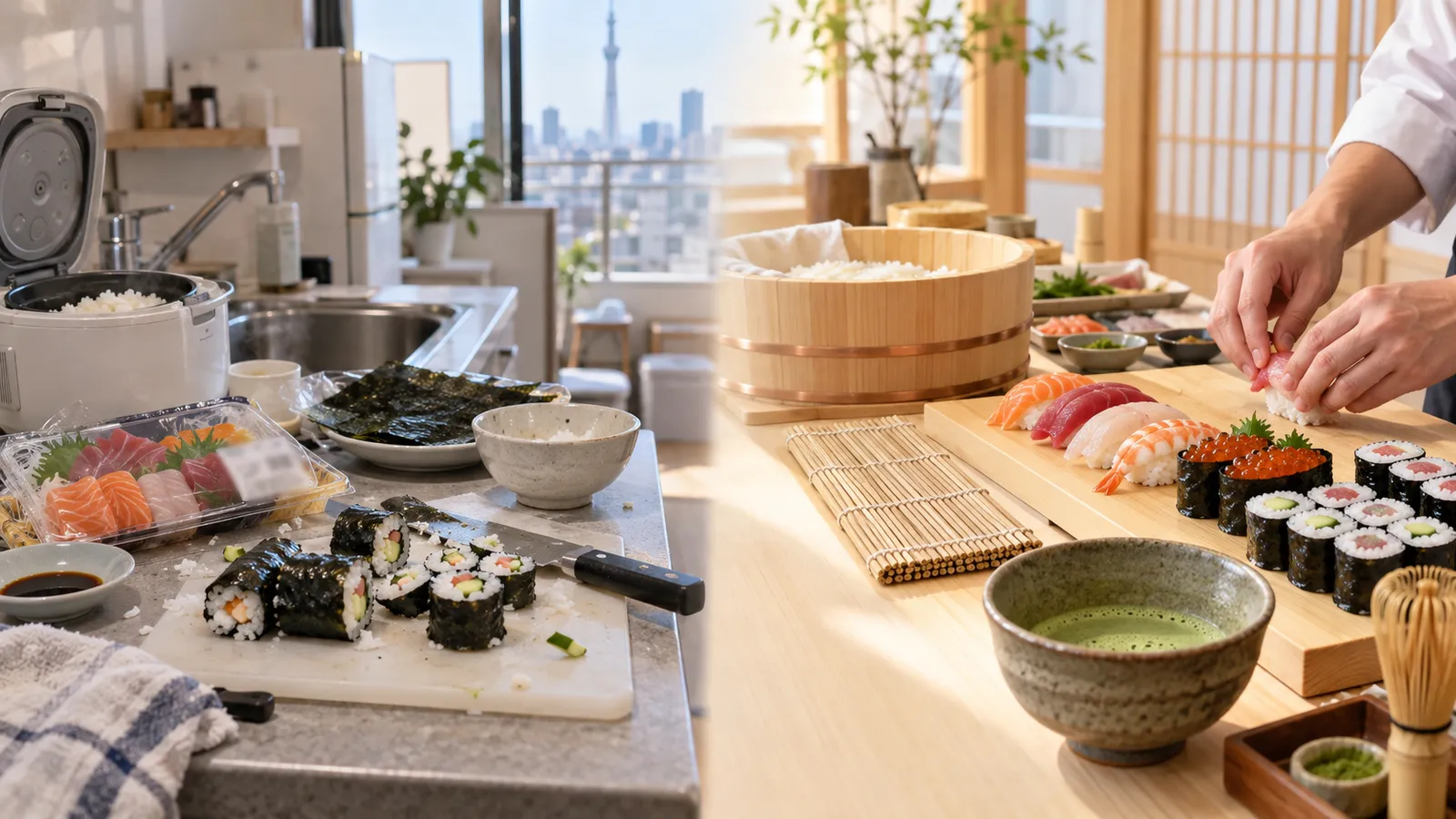 Make Sushi in Your Rental or Take a Class?