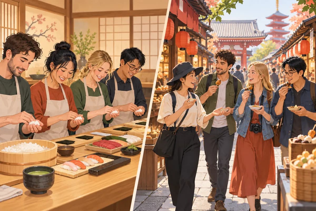 Sushi Class or Food Tour in Tokyo?