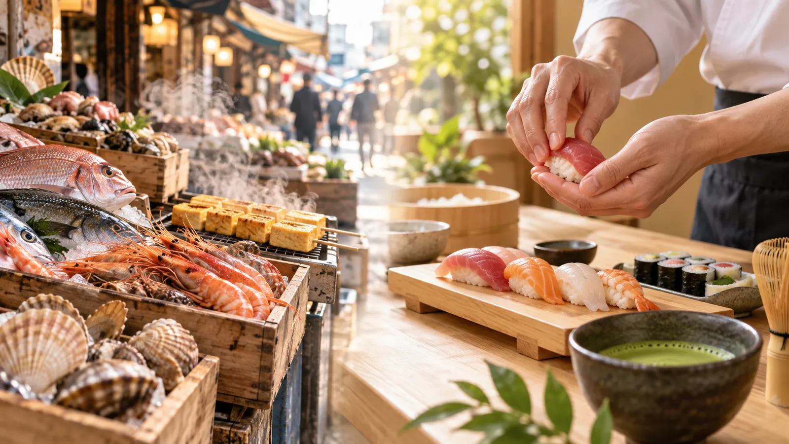 Tsukiji Market or a Sushi Class in Tokyo?