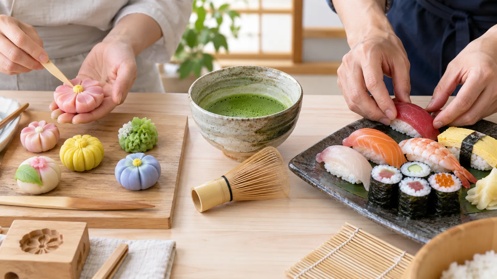 Wagashi Class or Sushi Class in Tokyo?