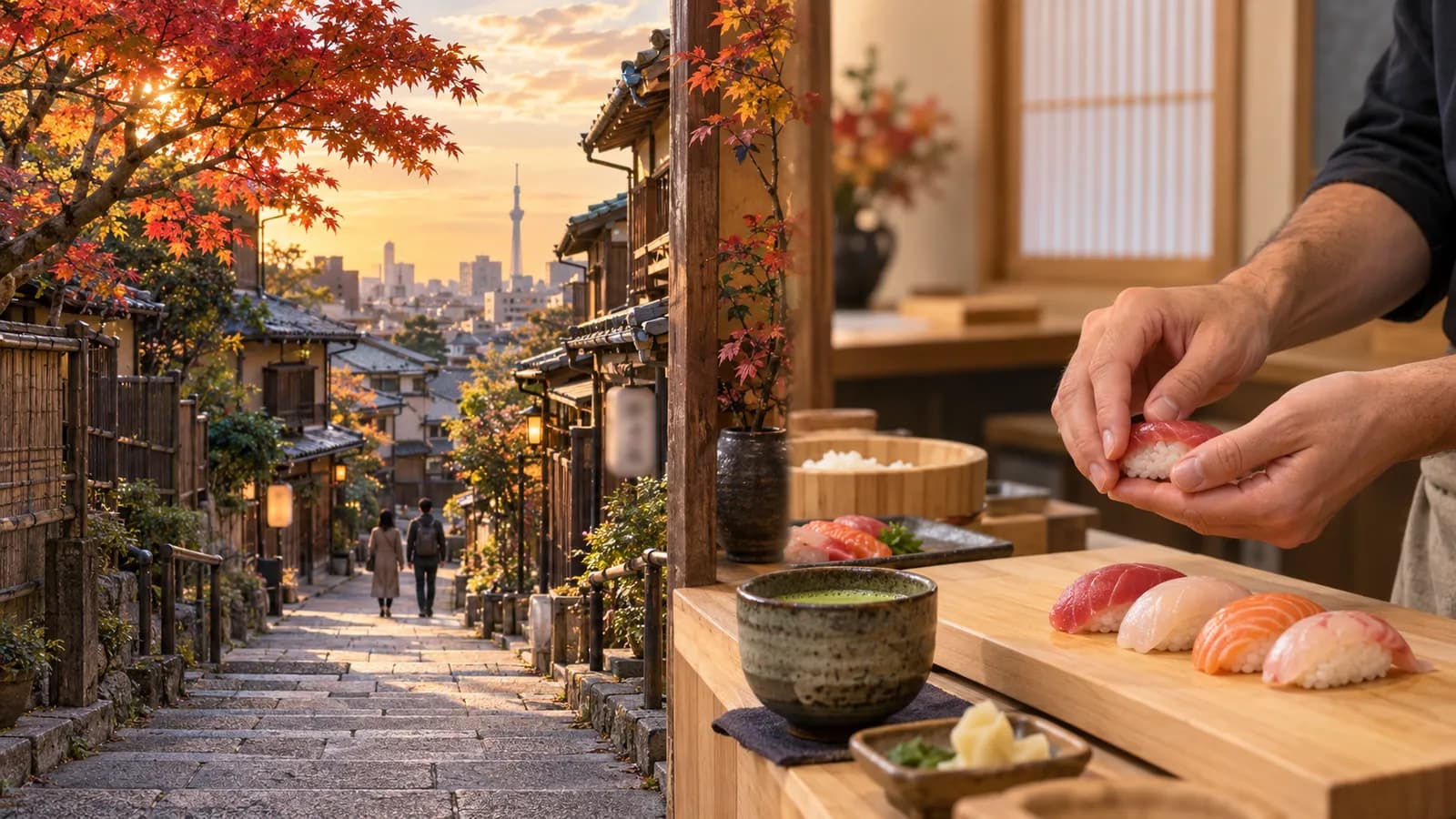 Yanaka and a Sushi Class in One Day